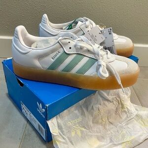 Adidas Samba White and Blue Box